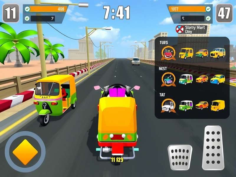Tuk Tuk Blitz Blast gameplay screenshot showing Indian street racing