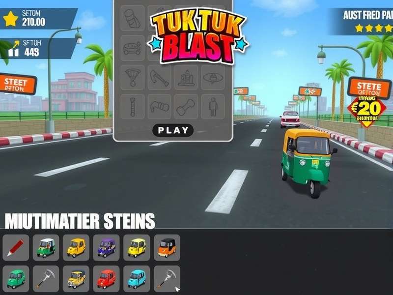 Tuk Tuk Blitz Blast multiplayer racing scene